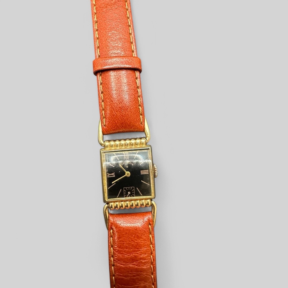 1947 Lord Elgin Drivers Articulating Lugs 14K GF Art Deco Watch. Exceptional